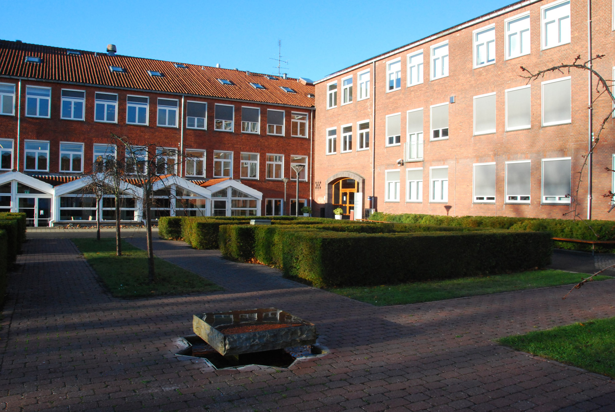 Hovedindgangen til Nykøbing Katedralskole