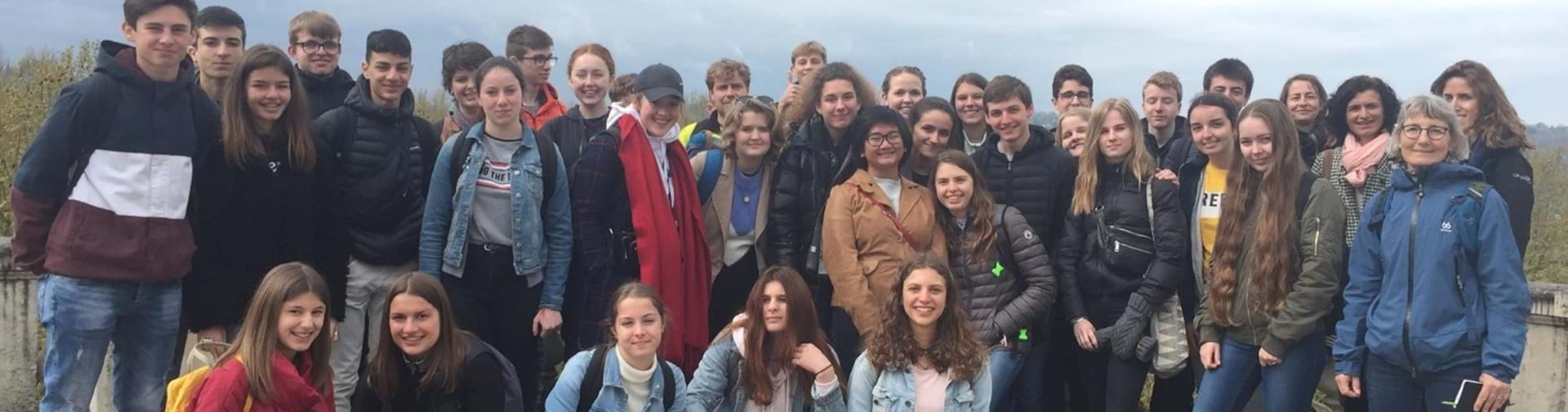 Elever på studietur