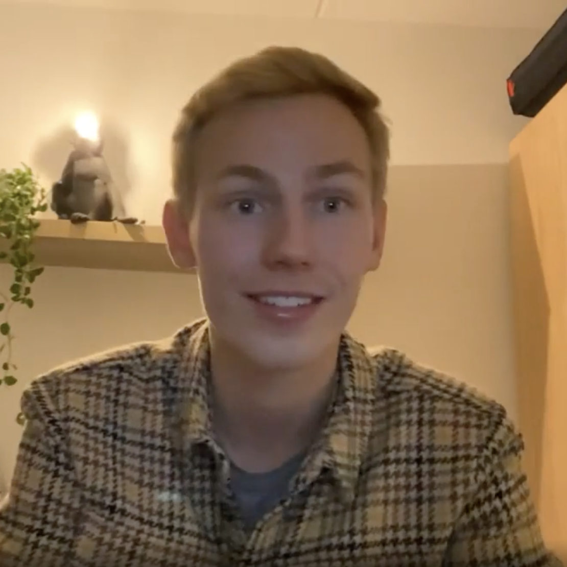 Billede af Marius som blev student i 2019