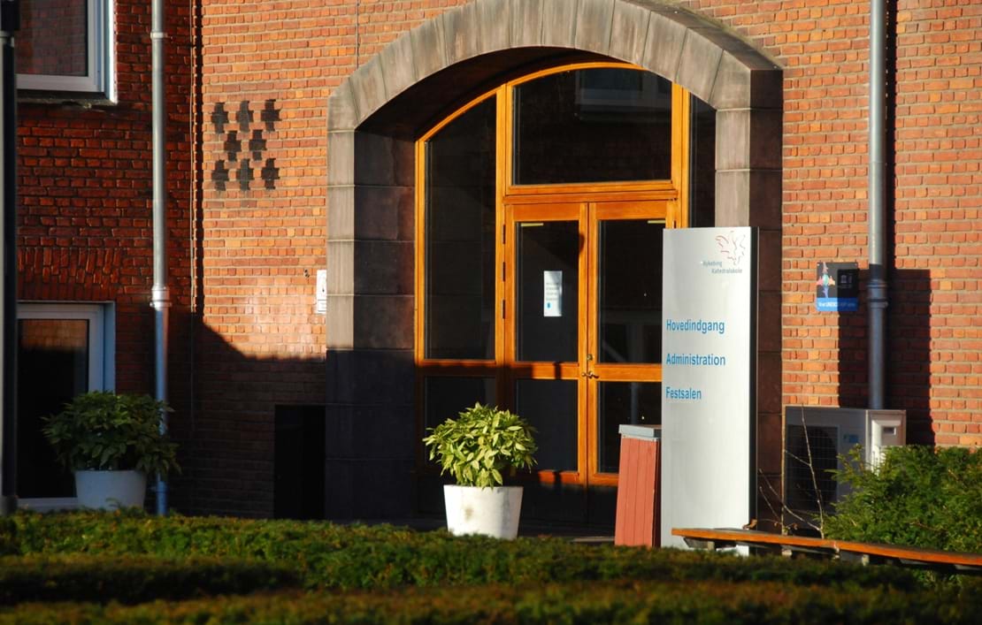 Hovedindgangen til Nykøbing Katedralskole